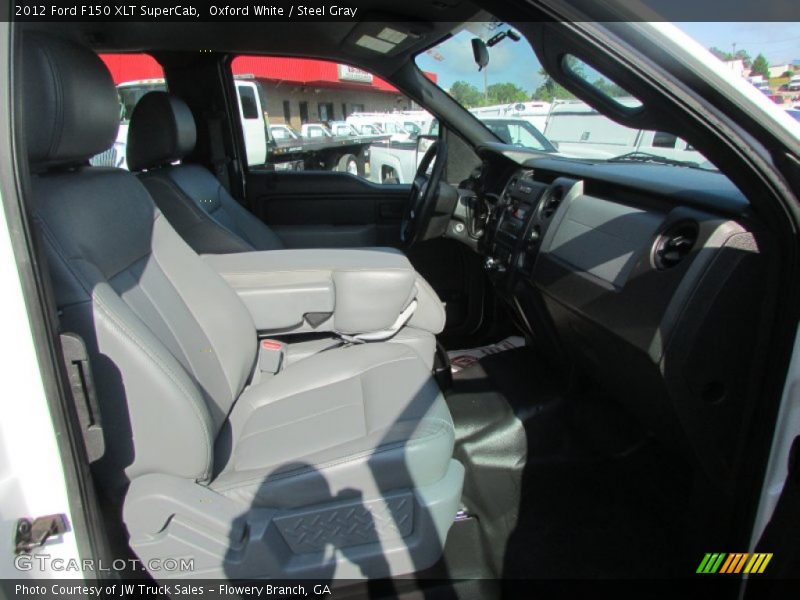 Oxford White / Steel Gray 2012 Ford F150 XLT SuperCab
