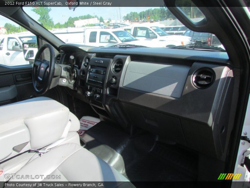 Oxford White / Steel Gray 2012 Ford F150 XLT SuperCab