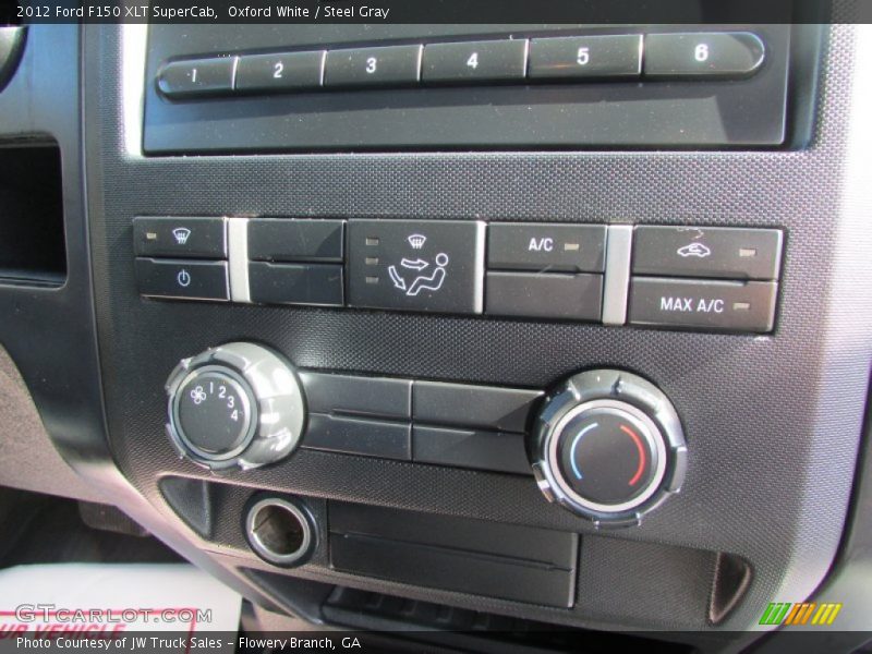 Oxford White / Steel Gray 2012 Ford F150 XLT SuperCab