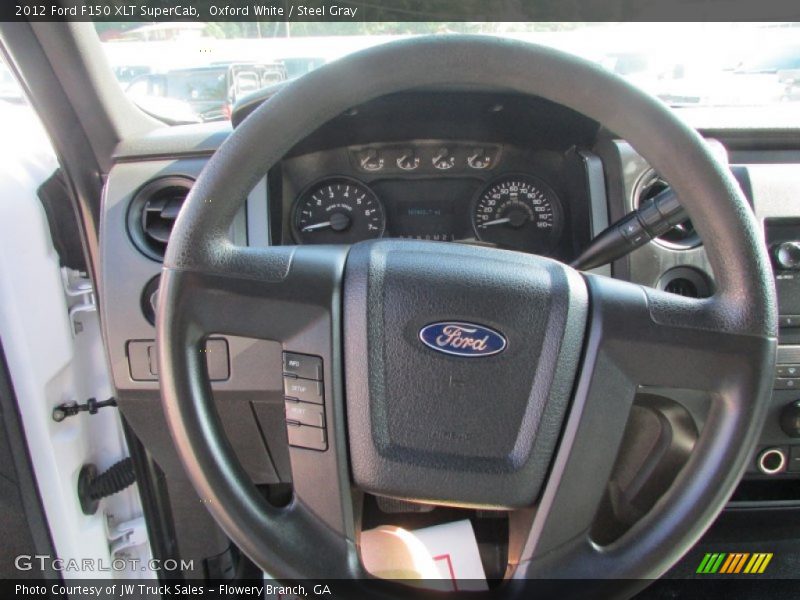 Oxford White / Steel Gray 2012 Ford F150 XLT SuperCab