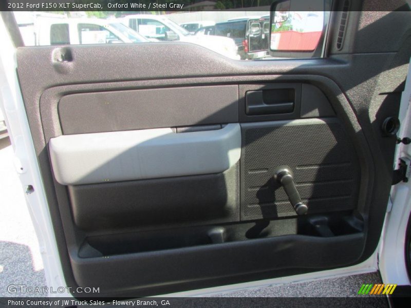 Oxford White / Steel Gray 2012 Ford F150 XLT SuperCab