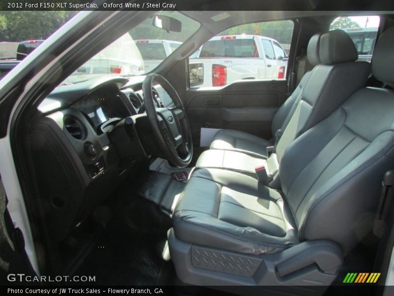 Oxford White / Steel Gray 2012 Ford F150 XLT SuperCab