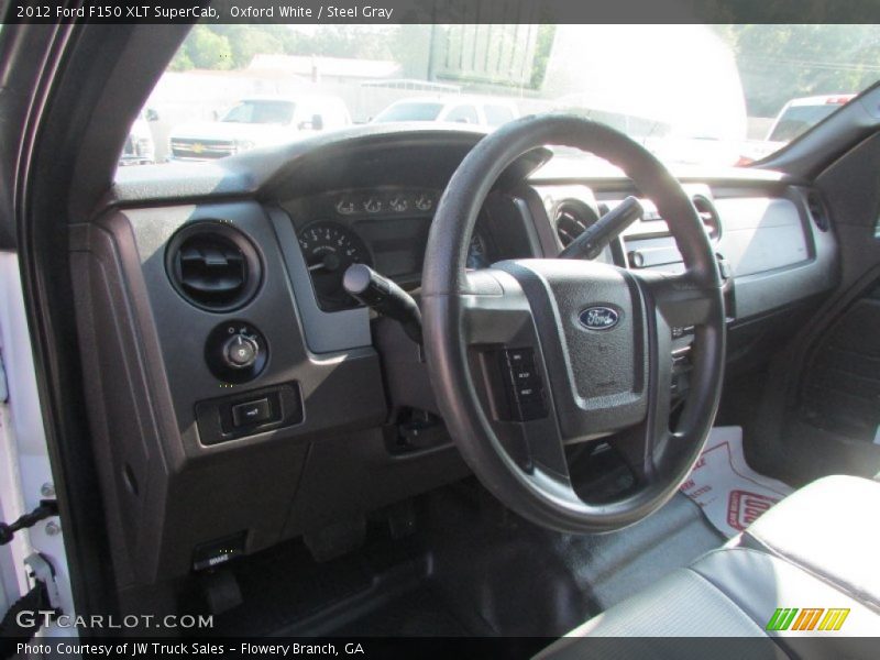 Oxford White / Steel Gray 2012 Ford F150 XLT SuperCab
