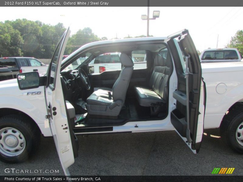 Oxford White / Steel Gray 2012 Ford F150 XLT SuperCab