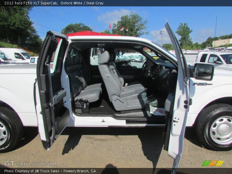 Oxford White / Steel Gray 2012 Ford F150 XLT SuperCab