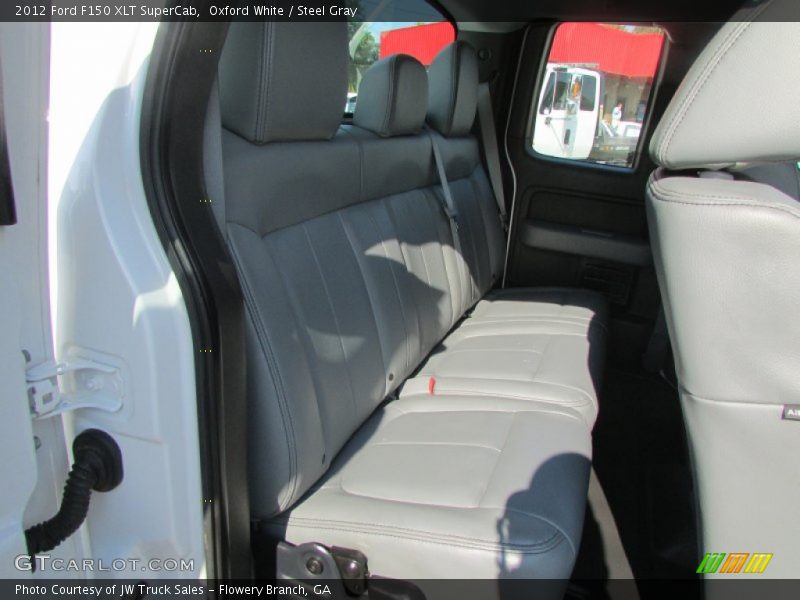 Oxford White / Steel Gray 2012 Ford F150 XLT SuperCab