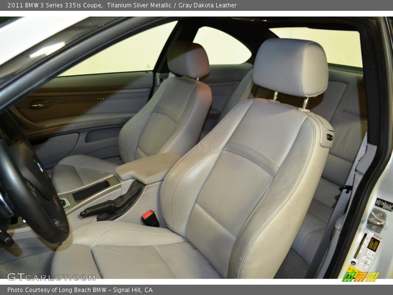 Titanium Silver Metallic / Gray Dakota Leather 2011 BMW 3 Series 335is Coupe