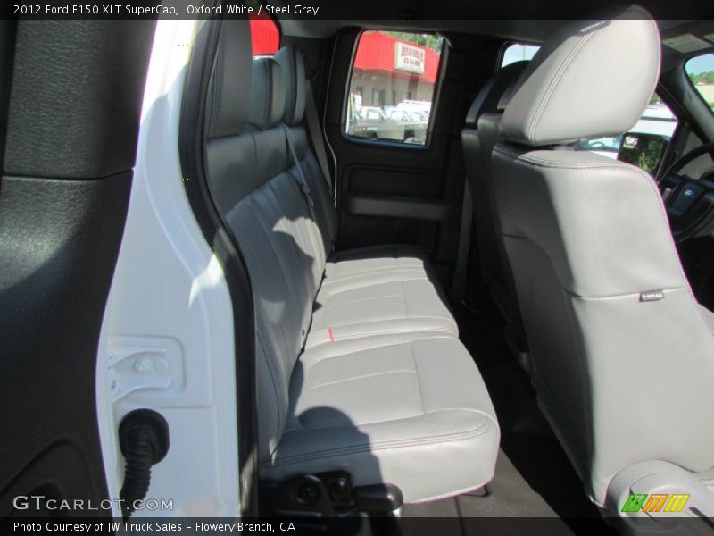 Oxford White / Steel Gray 2012 Ford F150 XLT SuperCab