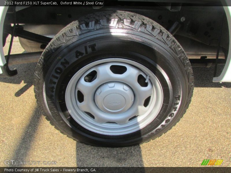 Oxford White / Steel Gray 2012 Ford F150 XLT SuperCab