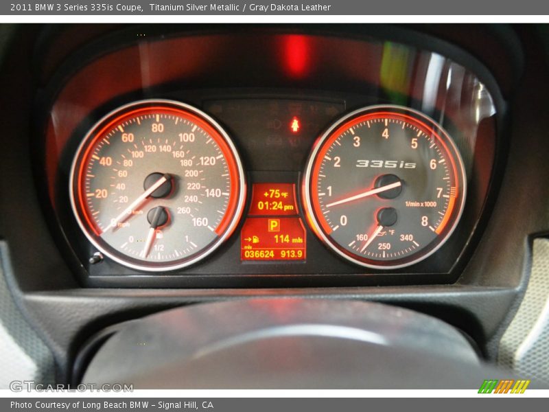 Titanium Silver Metallic / Gray Dakota Leather 2011 BMW 3 Series 335is Coupe