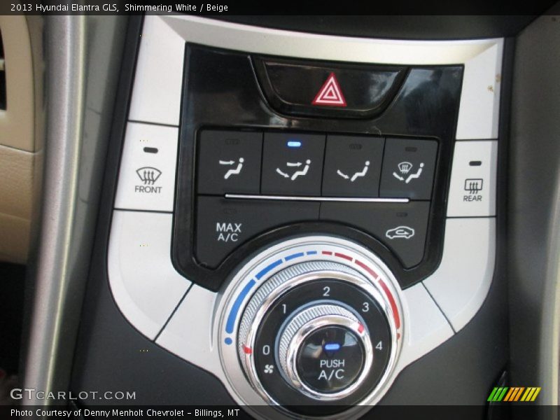 Shimmering White / Beige 2013 Hyundai Elantra GLS