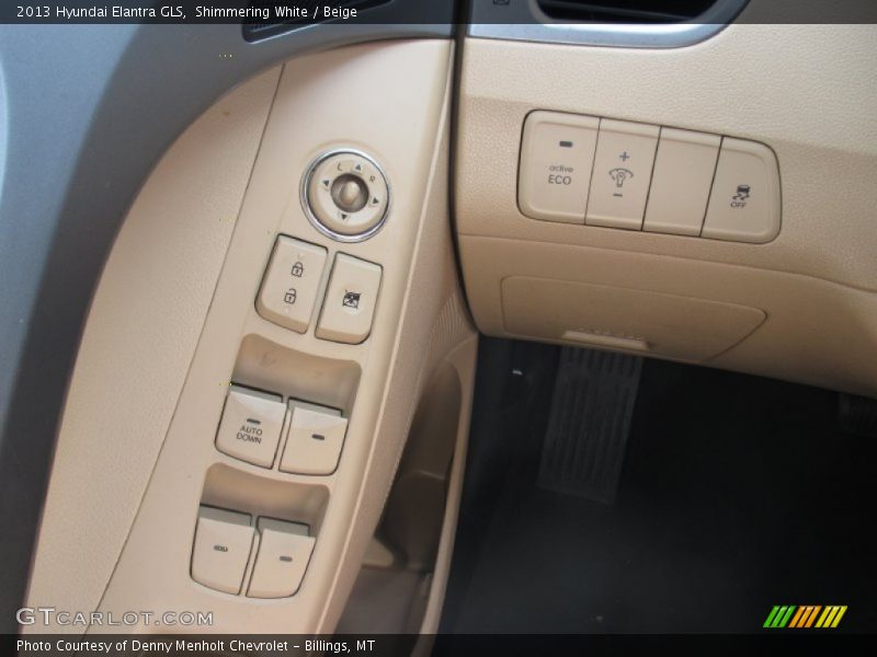 Shimmering White / Beige 2013 Hyundai Elantra GLS