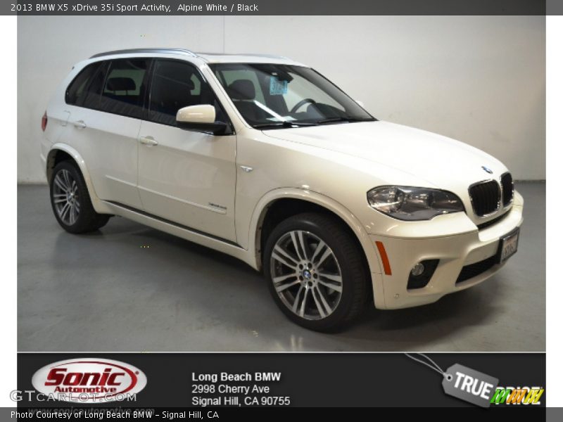 Alpine White / Black 2013 BMW X5 xDrive 35i Sport Activity