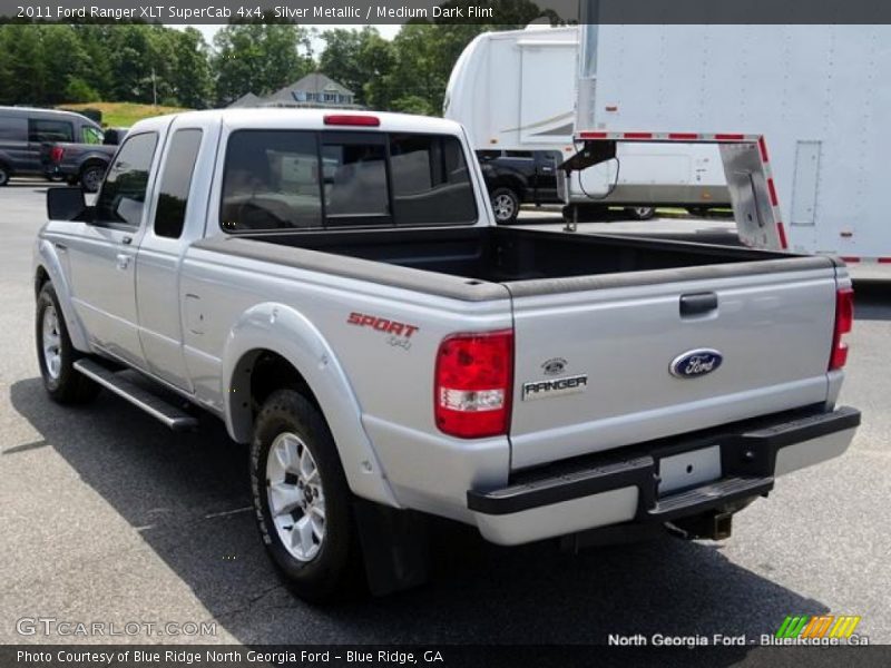 Silver Metallic / Medium Dark Flint 2011 Ford Ranger XLT SuperCab 4x4