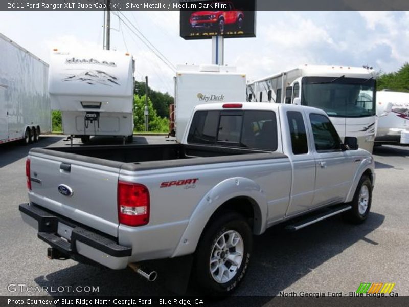 Silver Metallic / Medium Dark Flint 2011 Ford Ranger XLT SuperCab 4x4