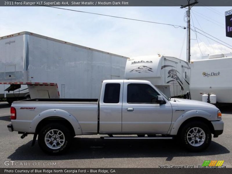 Silver Metallic / Medium Dark Flint 2011 Ford Ranger XLT SuperCab 4x4