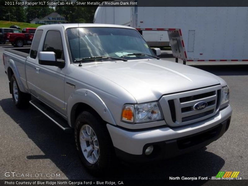 Silver Metallic / Medium Dark Flint 2011 Ford Ranger XLT SuperCab 4x4