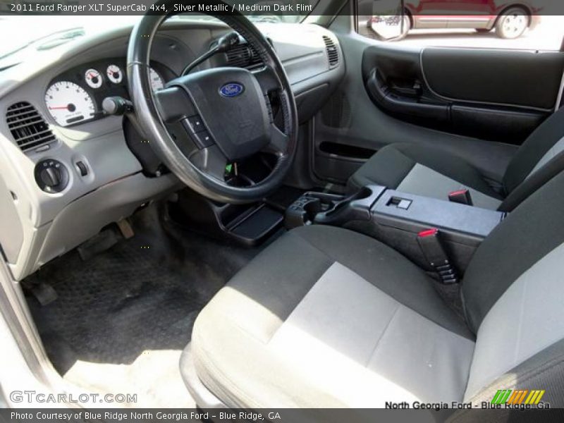 Silver Metallic / Medium Dark Flint 2011 Ford Ranger XLT SuperCab 4x4