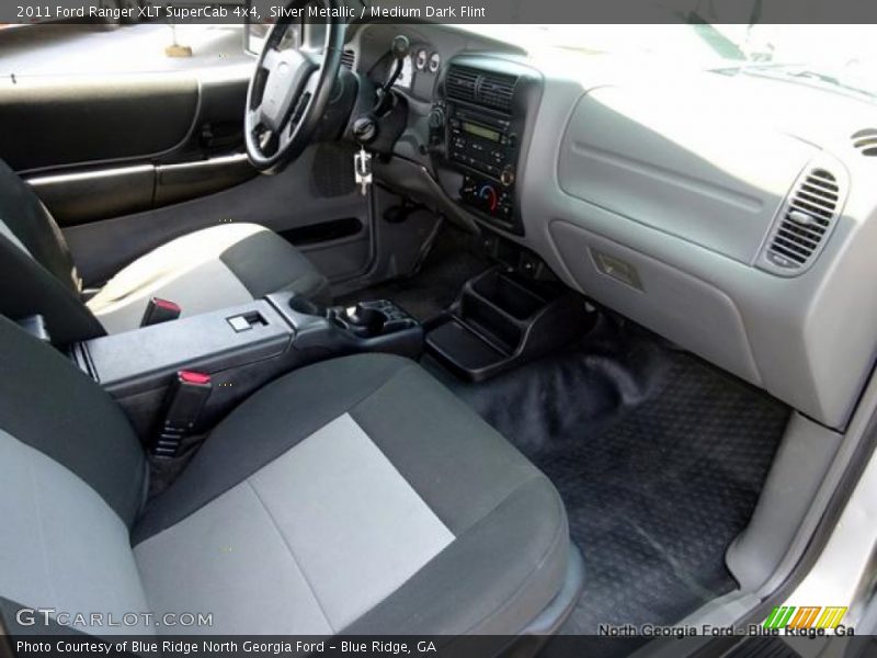 Silver Metallic / Medium Dark Flint 2011 Ford Ranger XLT SuperCab 4x4