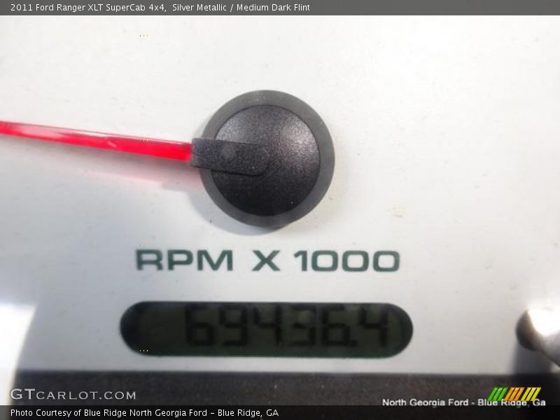 Silver Metallic / Medium Dark Flint 2011 Ford Ranger XLT SuperCab 4x4