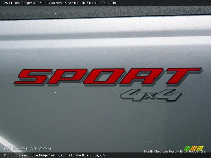 Silver Metallic / Medium Dark Flint 2011 Ford Ranger XLT SuperCab 4x4