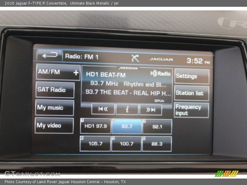 Ultimate Black Metallic / Jet 2016 Jaguar F-TYPE R Convertible