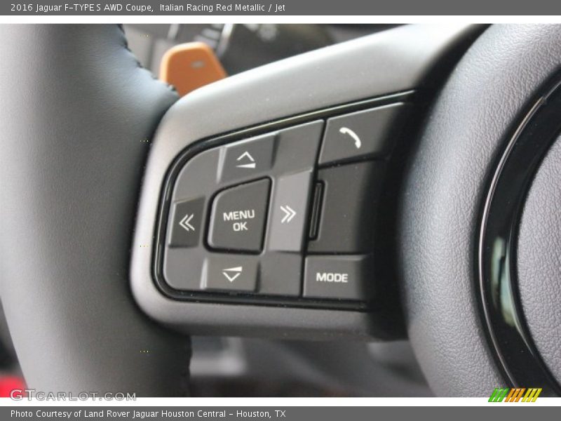 Controls of 2016 F-TYPE S AWD Coupe