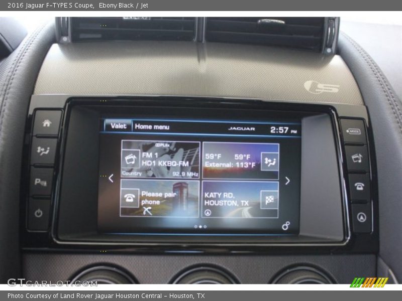 Ebony Black / Jet 2016 Jaguar F-TYPE S Coupe