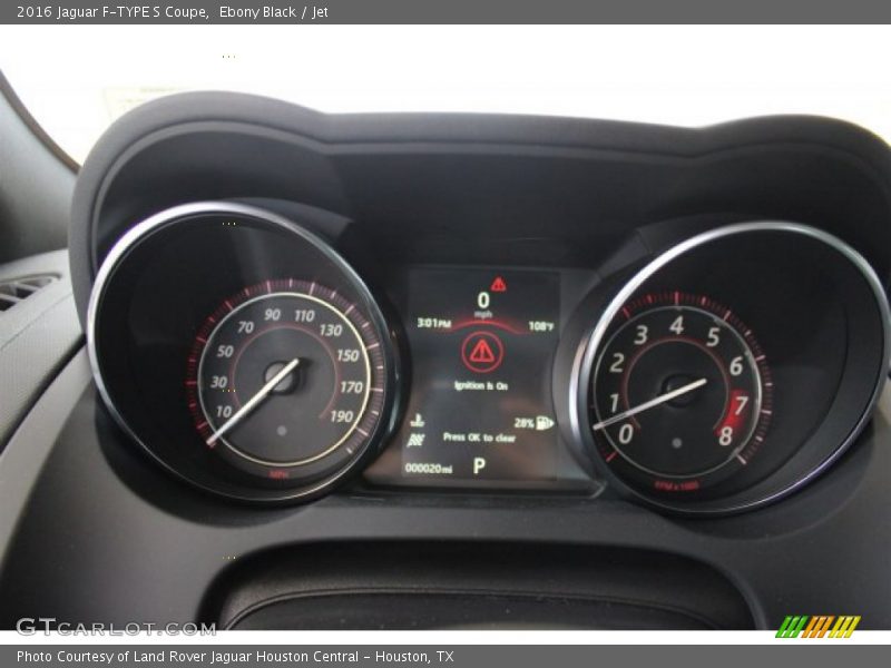 Ebony Black / Jet 2016 Jaguar F-TYPE S Coupe