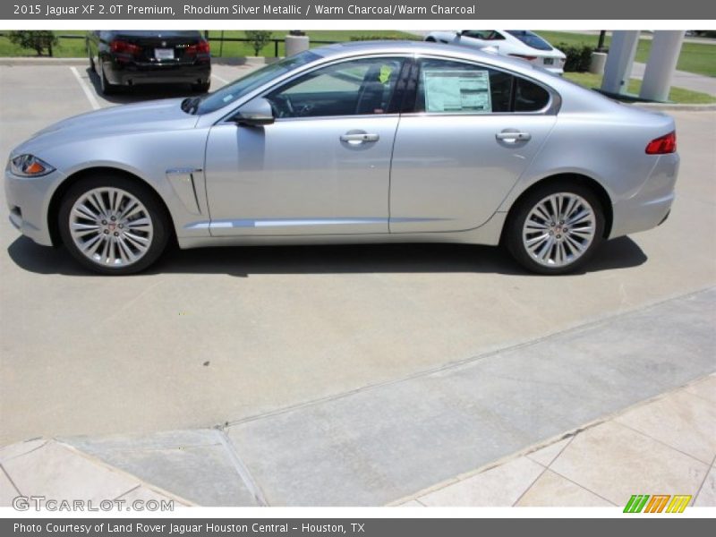 Rhodium Silver Metallic / Warm Charcoal/Warm Charcoal 2015 Jaguar XF 2.0T Premium