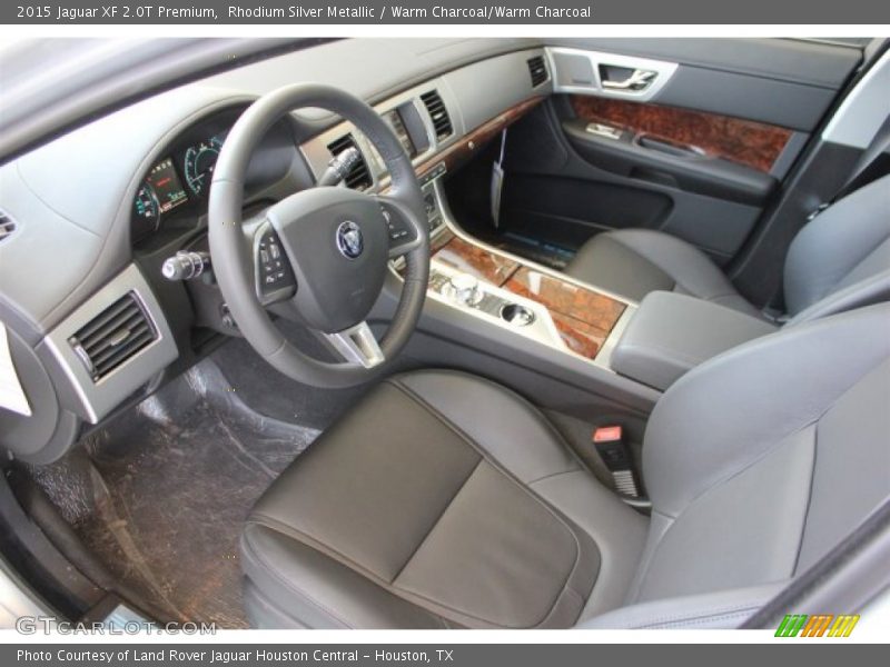 Rhodium Silver Metallic / Warm Charcoal/Warm Charcoal 2015 Jaguar XF 2.0T Premium