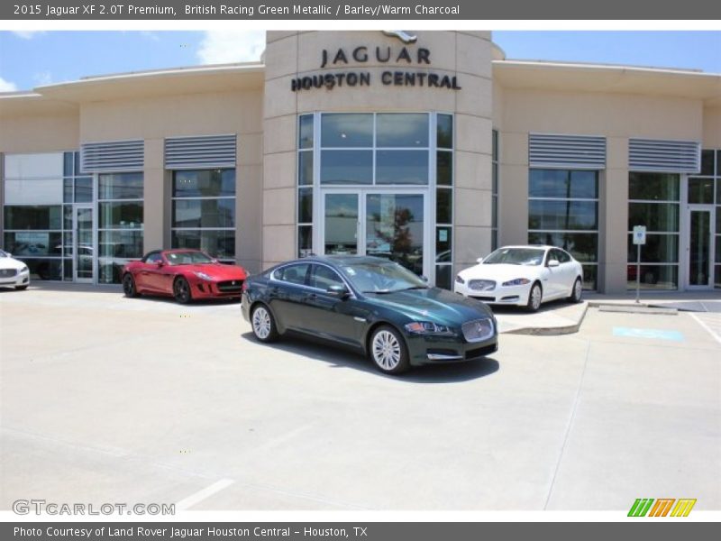 British Racing Green Metallic / Barley/Warm Charcoal 2015 Jaguar XF 2.0T Premium