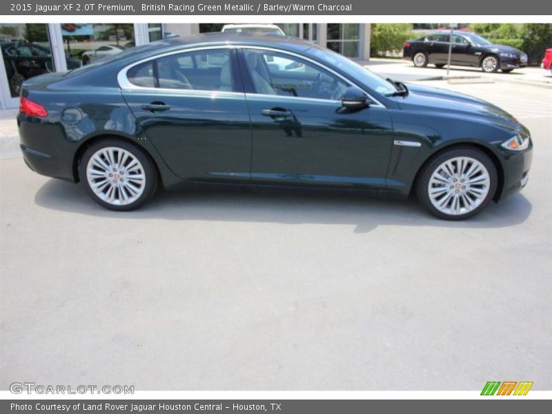 British Racing Green Metallic / Barley/Warm Charcoal 2015 Jaguar XF 2.0T Premium
