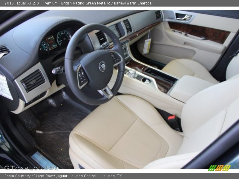 British Racing Green Metallic / Barley/Warm Charcoal 2015 Jaguar XF 2.0T Premium