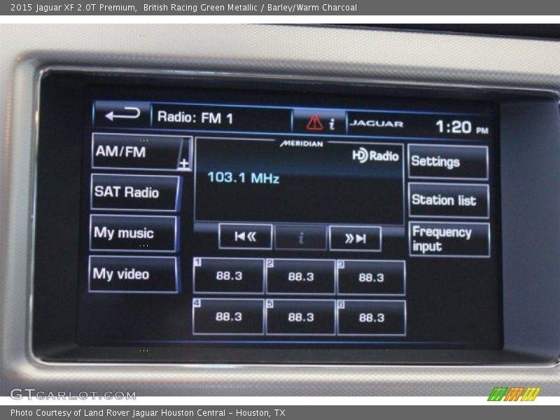British Racing Green Metallic / Barley/Warm Charcoal 2015 Jaguar XF 2.0T Premium