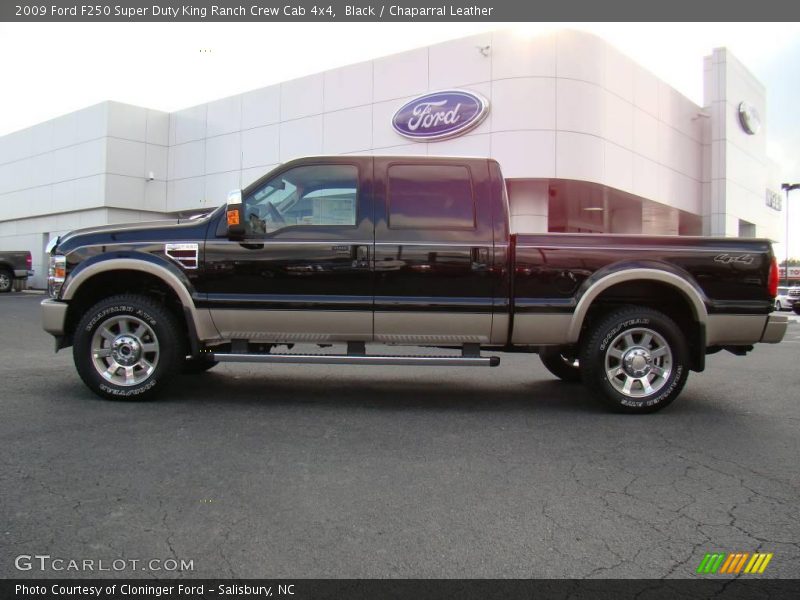 Black / Chaparral Leather 2009 Ford F250 Super Duty King Ranch Crew Cab 4x4