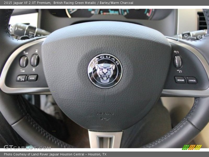 British Racing Green Metallic / Barley/Warm Charcoal 2015 Jaguar XF 2.0T Premium