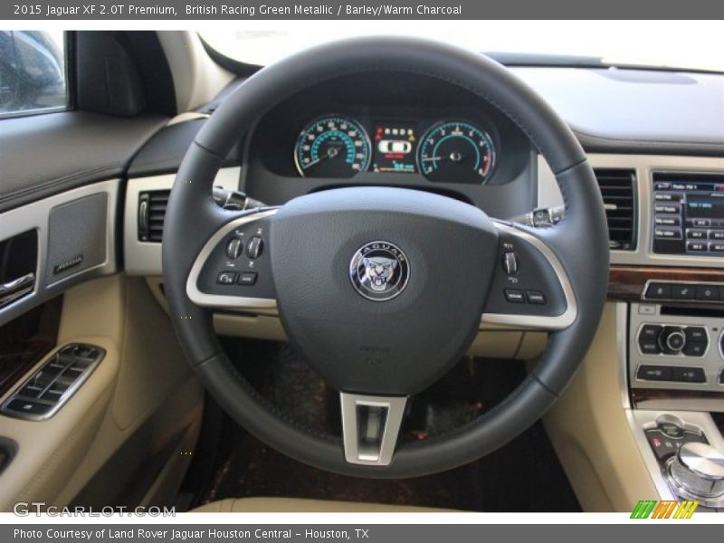 British Racing Green Metallic / Barley/Warm Charcoal 2015 Jaguar XF 2.0T Premium