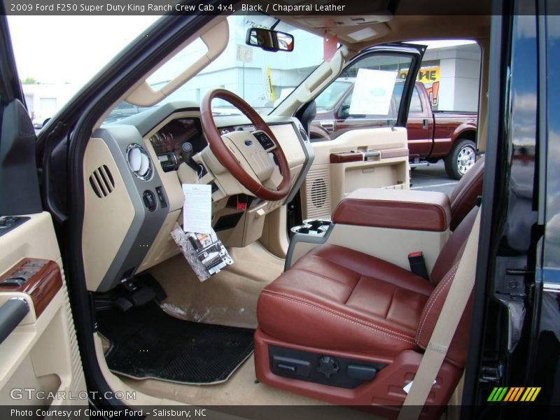 Black / Chaparral Leather 2009 Ford F250 Super Duty King Ranch Crew Cab 4x4