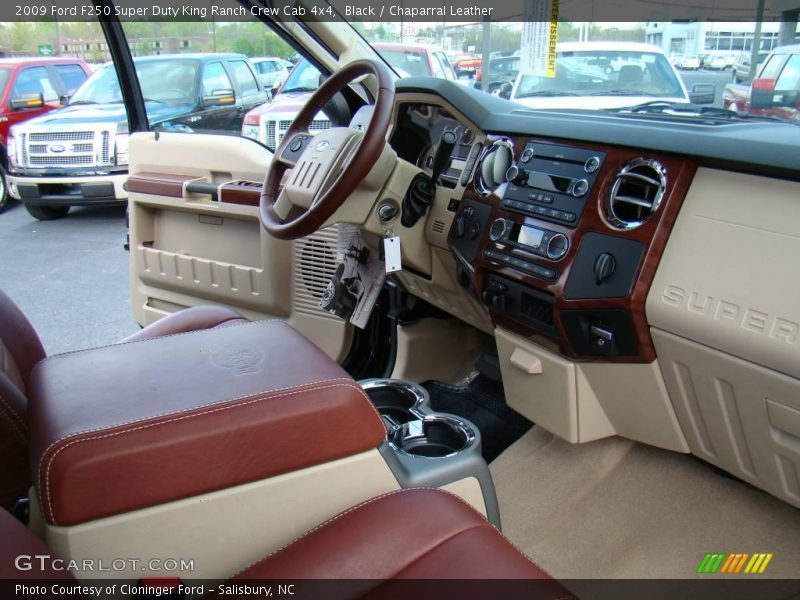 Black / Chaparral Leather 2009 Ford F250 Super Duty King Ranch Crew Cab 4x4