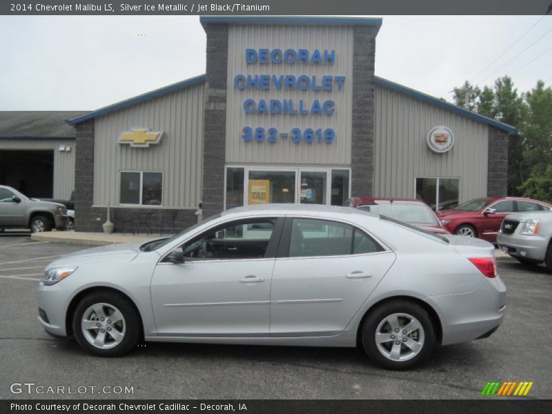 Silver Ice Metallic / Jet Black/Titanium 2014 Chevrolet Malibu LS