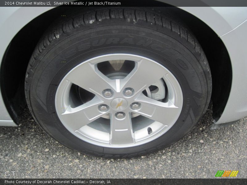 Silver Ice Metallic / Jet Black/Titanium 2014 Chevrolet Malibu LS