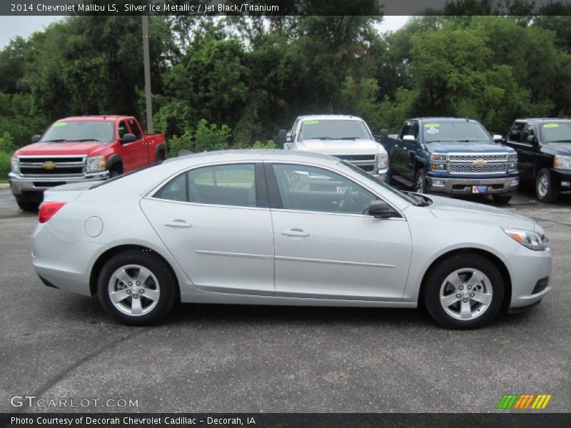 Silver Ice Metallic / Jet Black/Titanium 2014 Chevrolet Malibu LS