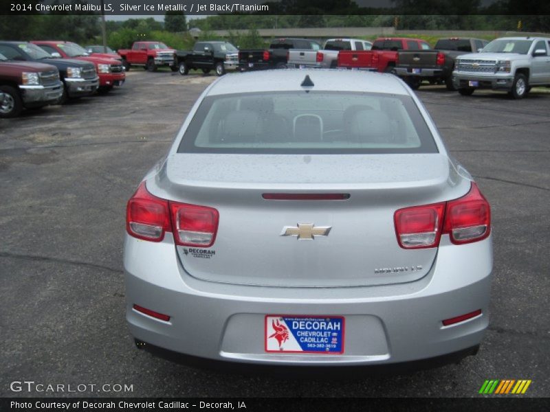 Silver Ice Metallic / Jet Black/Titanium 2014 Chevrolet Malibu LS