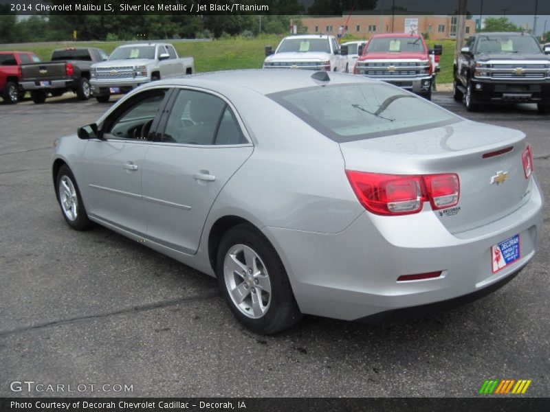 Silver Ice Metallic / Jet Black/Titanium 2014 Chevrolet Malibu LS