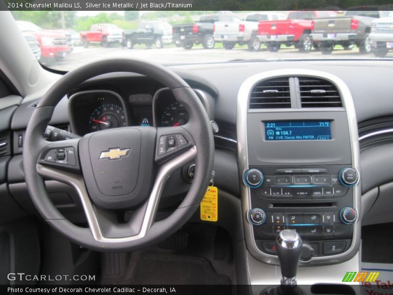 Silver Ice Metallic / Jet Black/Titanium 2014 Chevrolet Malibu LS