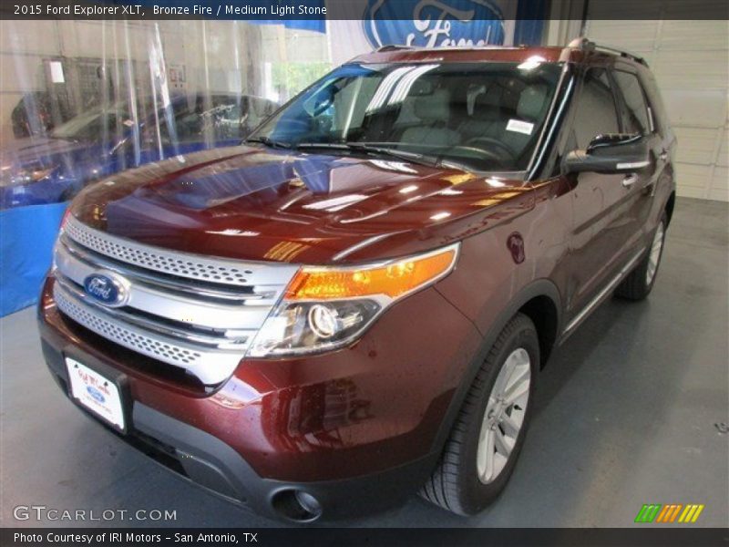 Bronze Fire / Medium Light Stone 2015 Ford Explorer XLT