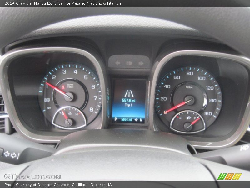 Silver Ice Metallic / Jet Black/Titanium 2014 Chevrolet Malibu LS