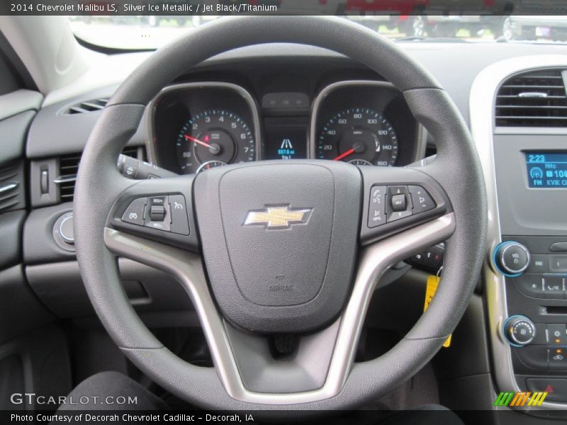 Silver Ice Metallic / Jet Black/Titanium 2014 Chevrolet Malibu LS