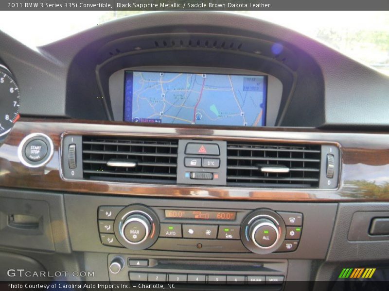 Black Sapphire Metallic / Saddle Brown Dakota Leather 2011 BMW 3 Series 335i Convertible